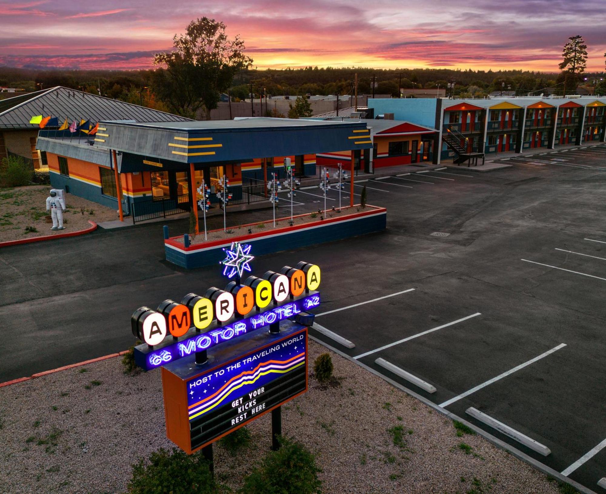 Americana Motor Hotel 弗拉格斯塔夫 外观 照片